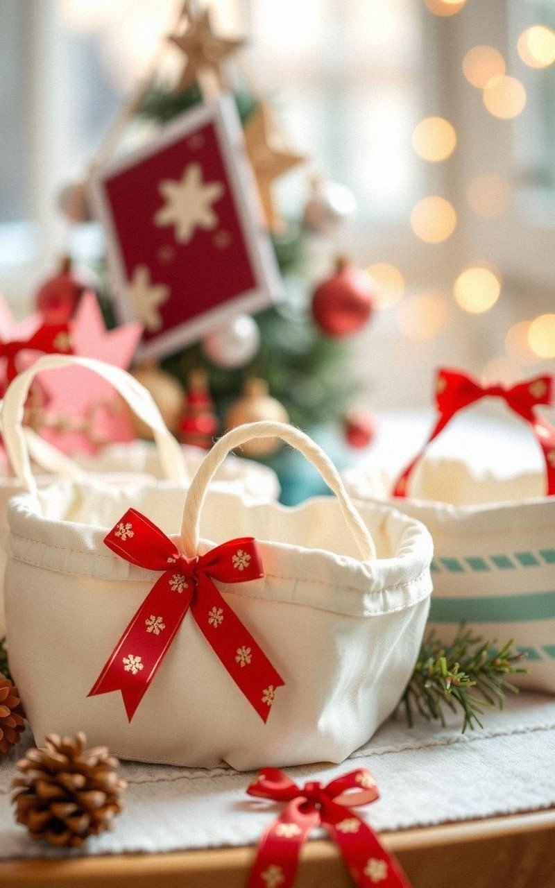 Mini Paniers En Tissu Pour Cadeaux