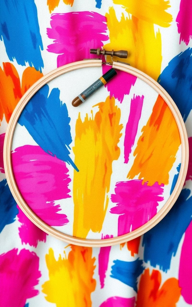 Hand-Painted Embroidery Hoop Art