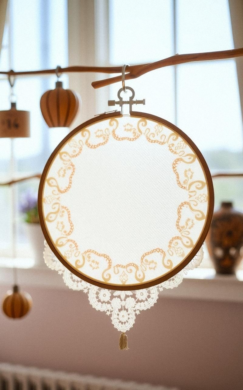 Lace Hoop Window Decoration