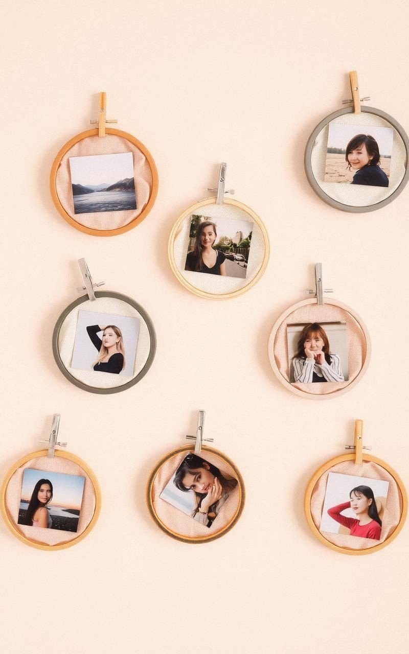 Mini Hoop Photo Frames
