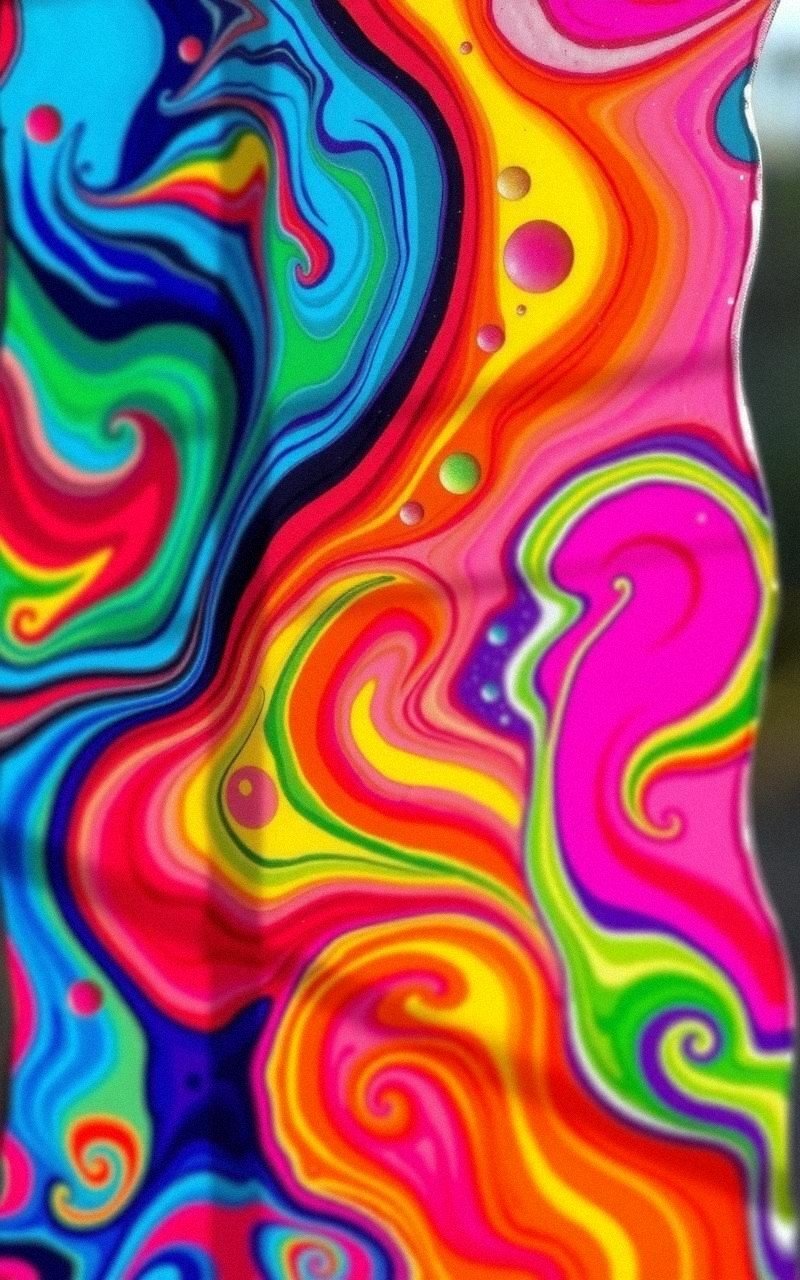 Melted Crayon Suncatcher With Vibrant Wax Patterns