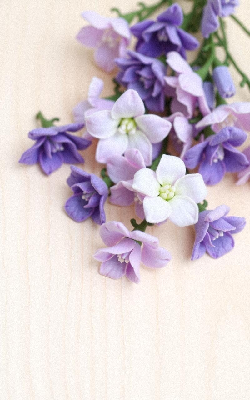 Sweet Felt Violet With Tiny Petal Clusters