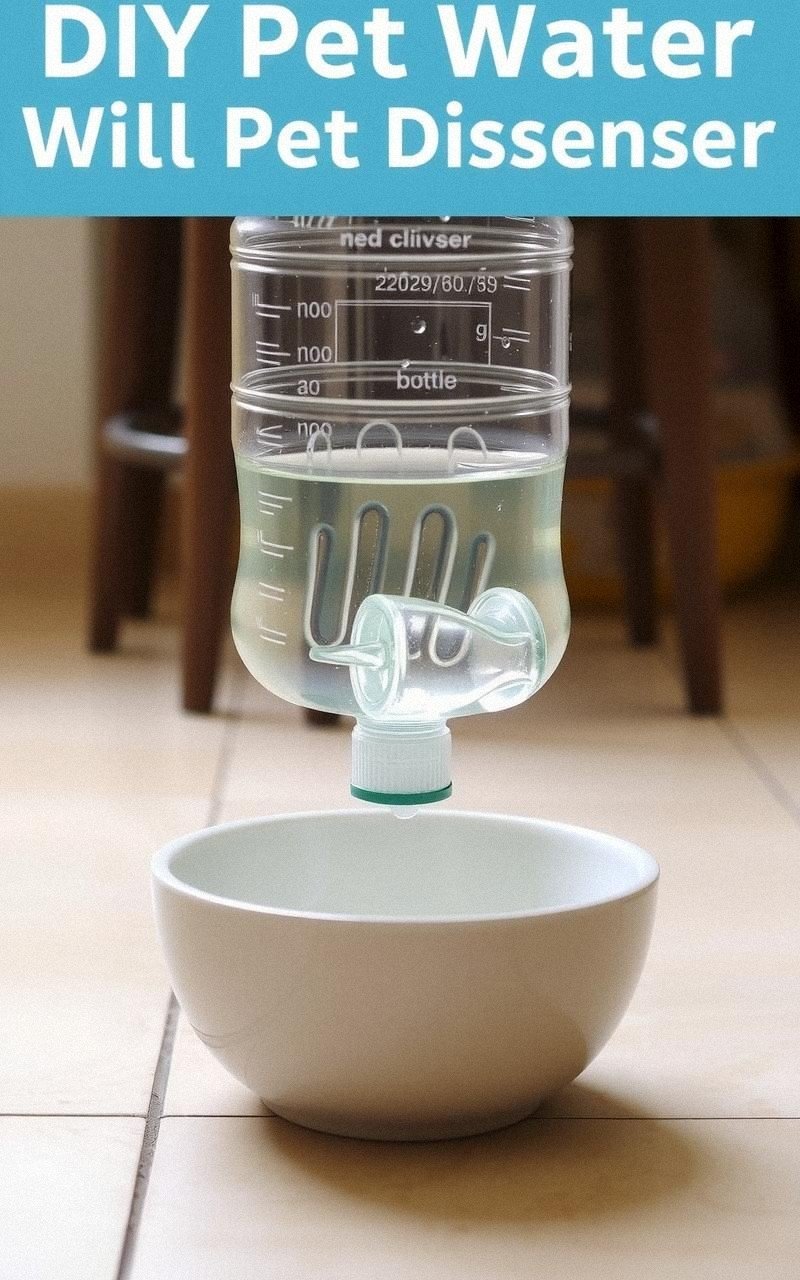 Botellas De Vidrio Convertidas En Dispensadores De Agua Para Mascotas