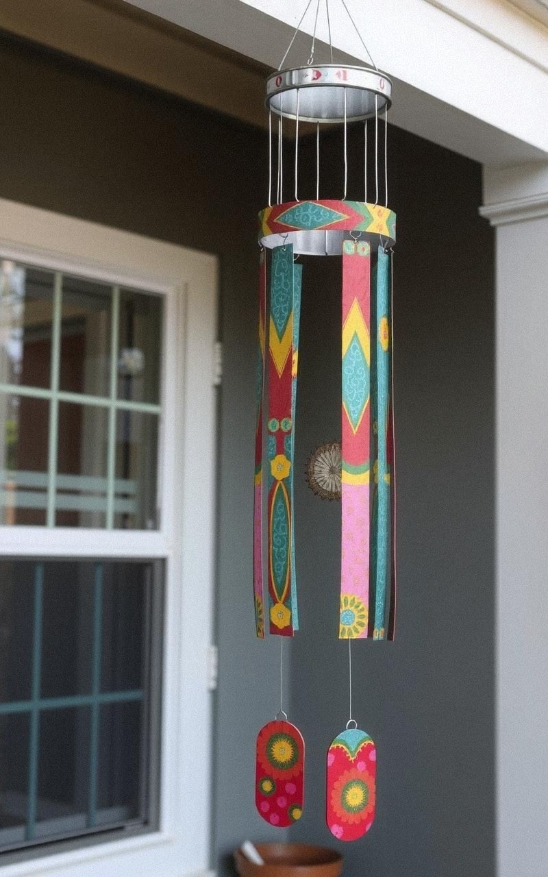 Campana De Viento Hecha Con Latas Recicladas