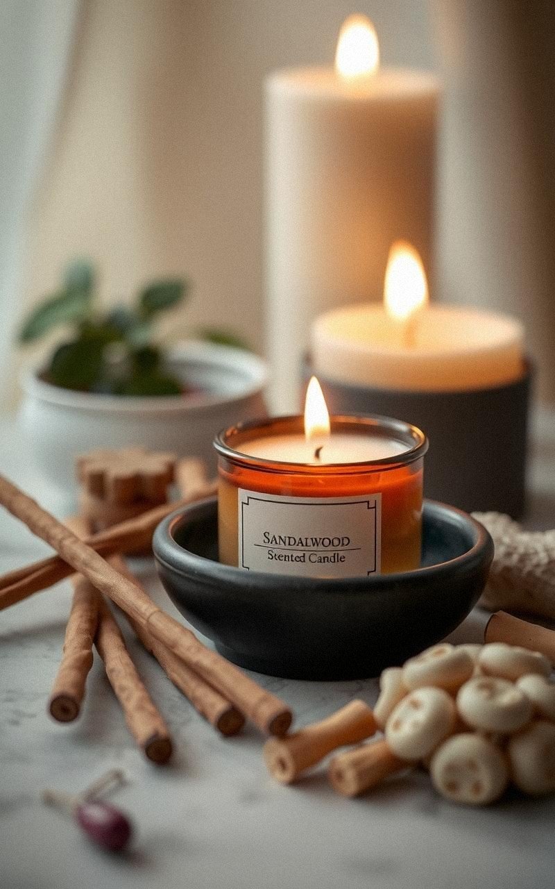 Bougie DIY au Santal pour des Parfums Mystiques