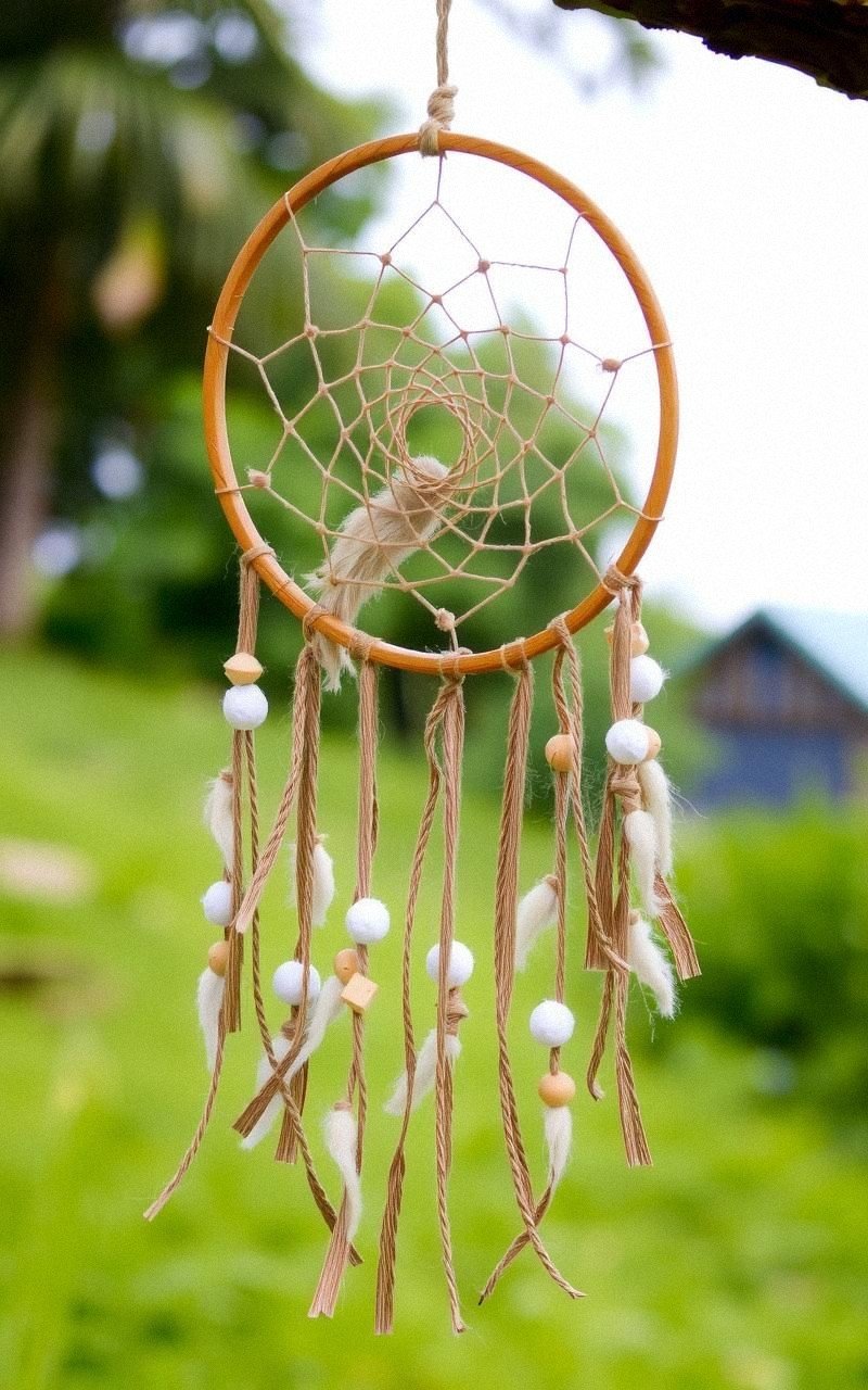 Atrapasueños con Cuerdas de Yute para Estilo Rústico