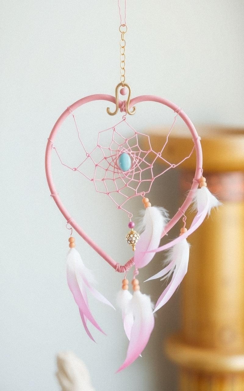 Atrapasueños en Forma de Corazón para Regalos