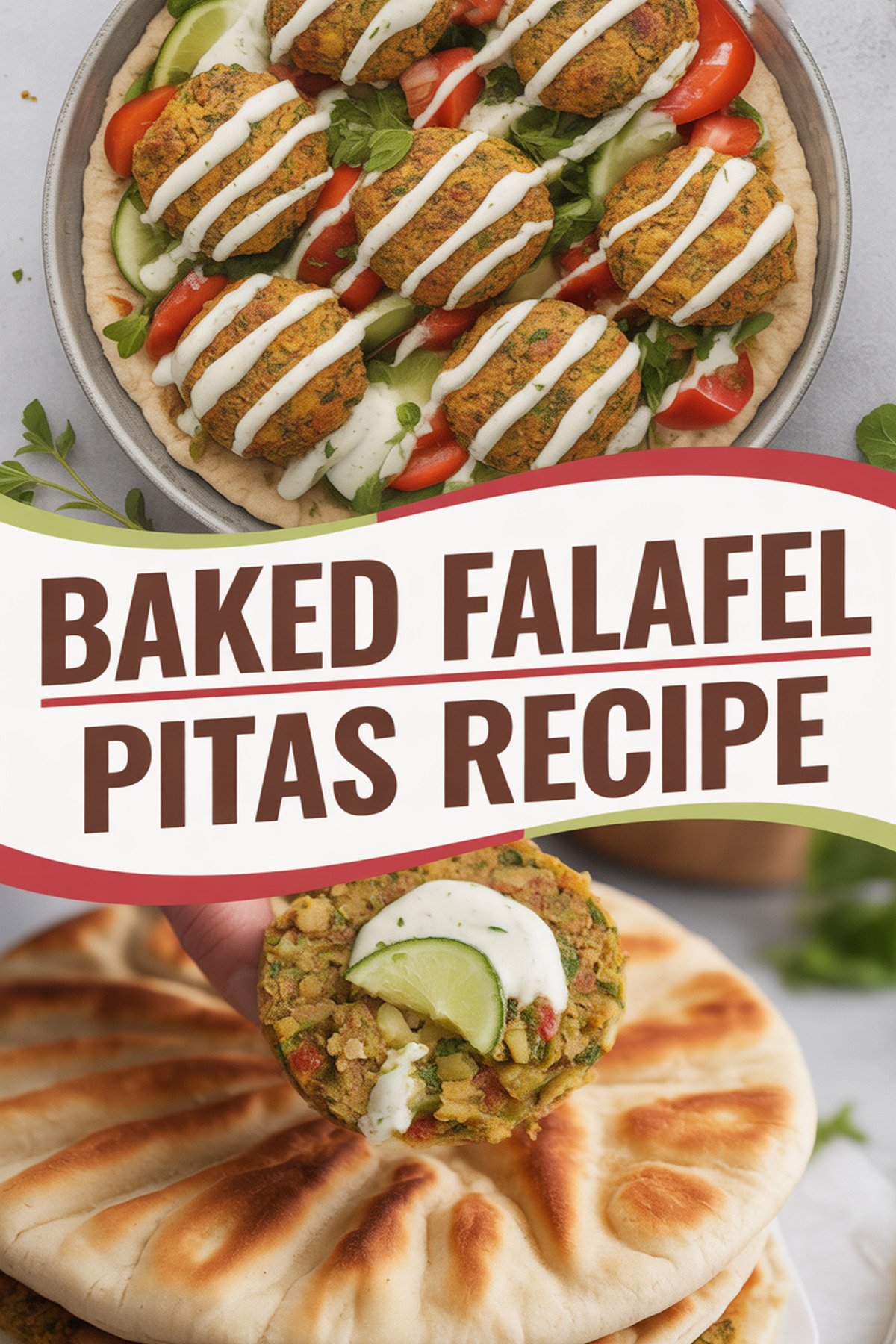 Baked Falafel Pitas Recipe recipe idea in stylish layout