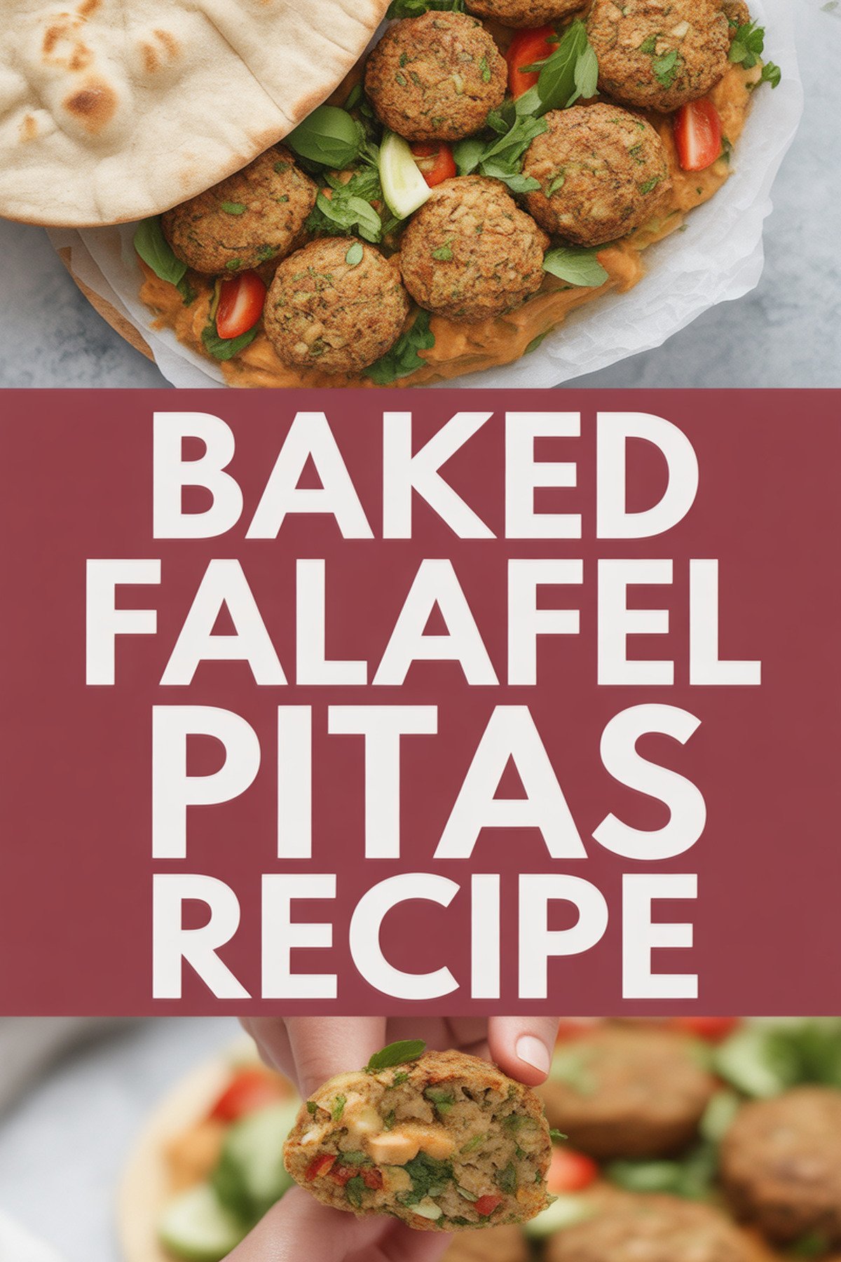 Baked Falafel Pitas Recipe recipe idea in stylish layout