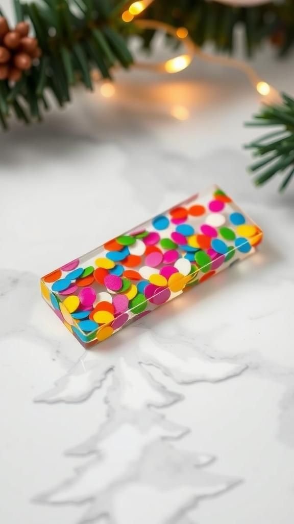 Barrette Confetti Multicolore Pour Ambiance Festive