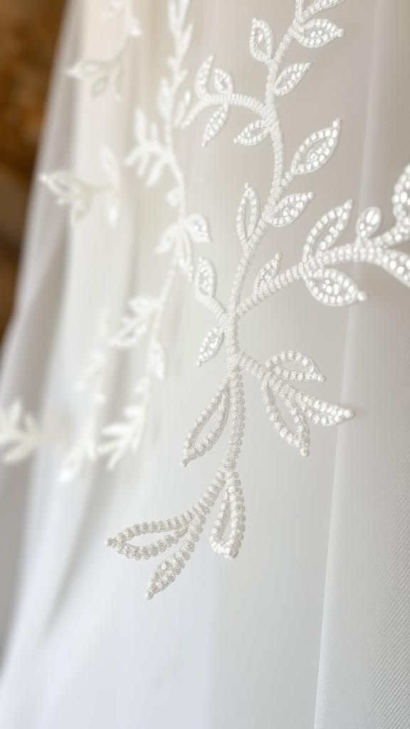 Apliques Transparentes En Tul Con Brillo Discreto