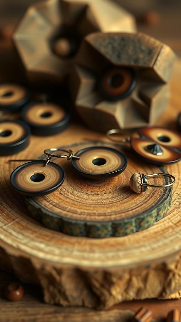 Assemblage Brut Terreux Avec Inserts Naturels