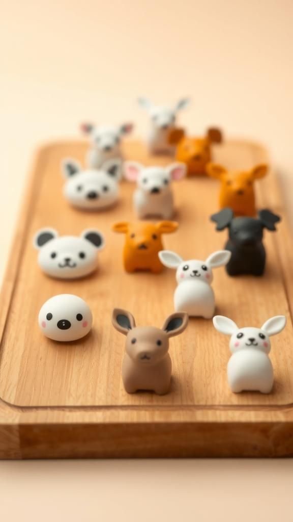 Petits Clous Animaliers Sculptés En Pâte Polymère