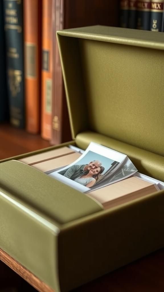 Photo And Memory Keepsake Box Organizer