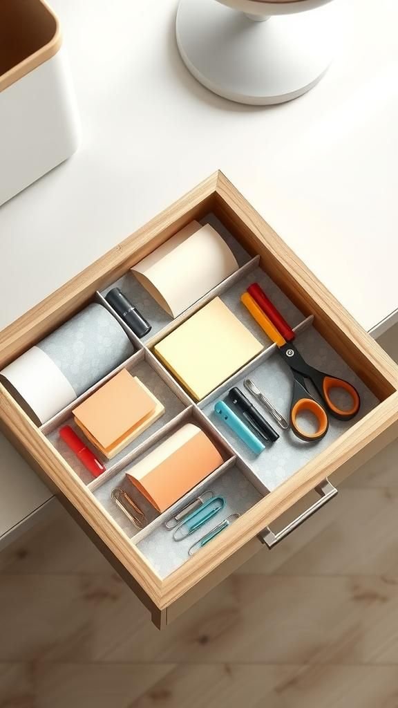 Tidy Desk Drawer Dividers For Stationery