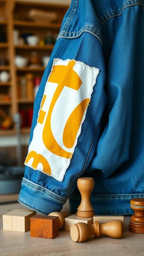 Estampado Sobre Denim Para Un Look Casual Durable