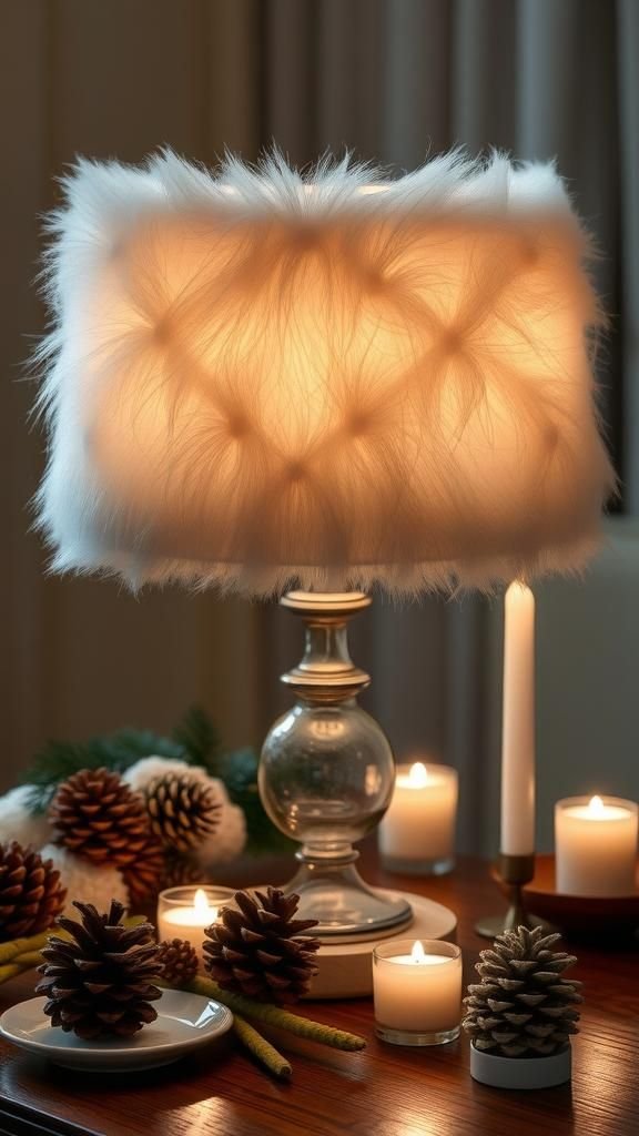 Plush Faux Fur Shade For Winter Warmth