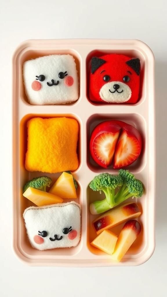 Bento-Box Felt Lunch With Cute Sides