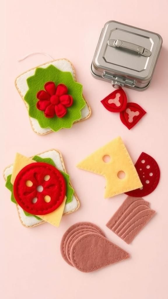 Build-Your-Own Felt Sandwich Stack Lunch Kit
