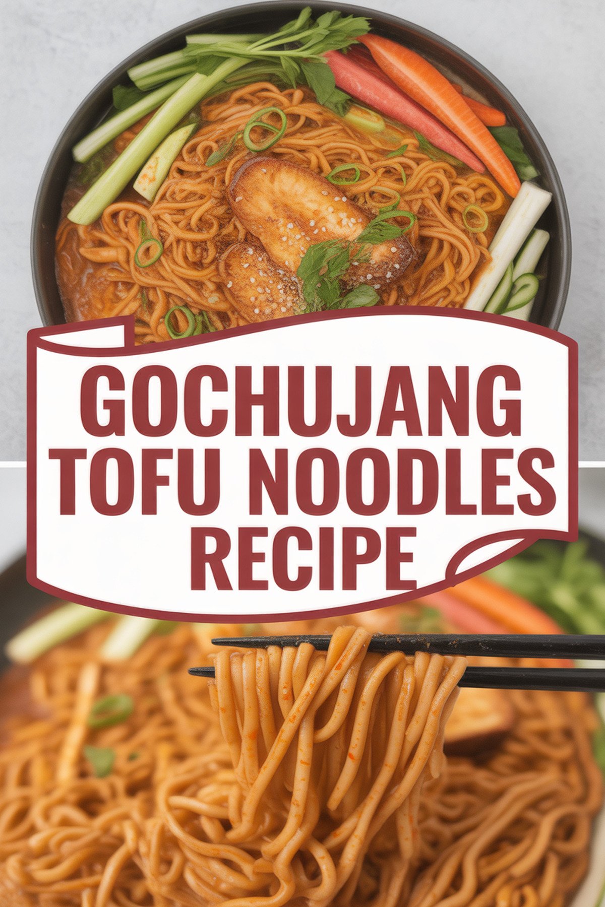 Gochujang Tofu Noodles Recipe recipe idea in stylish layout