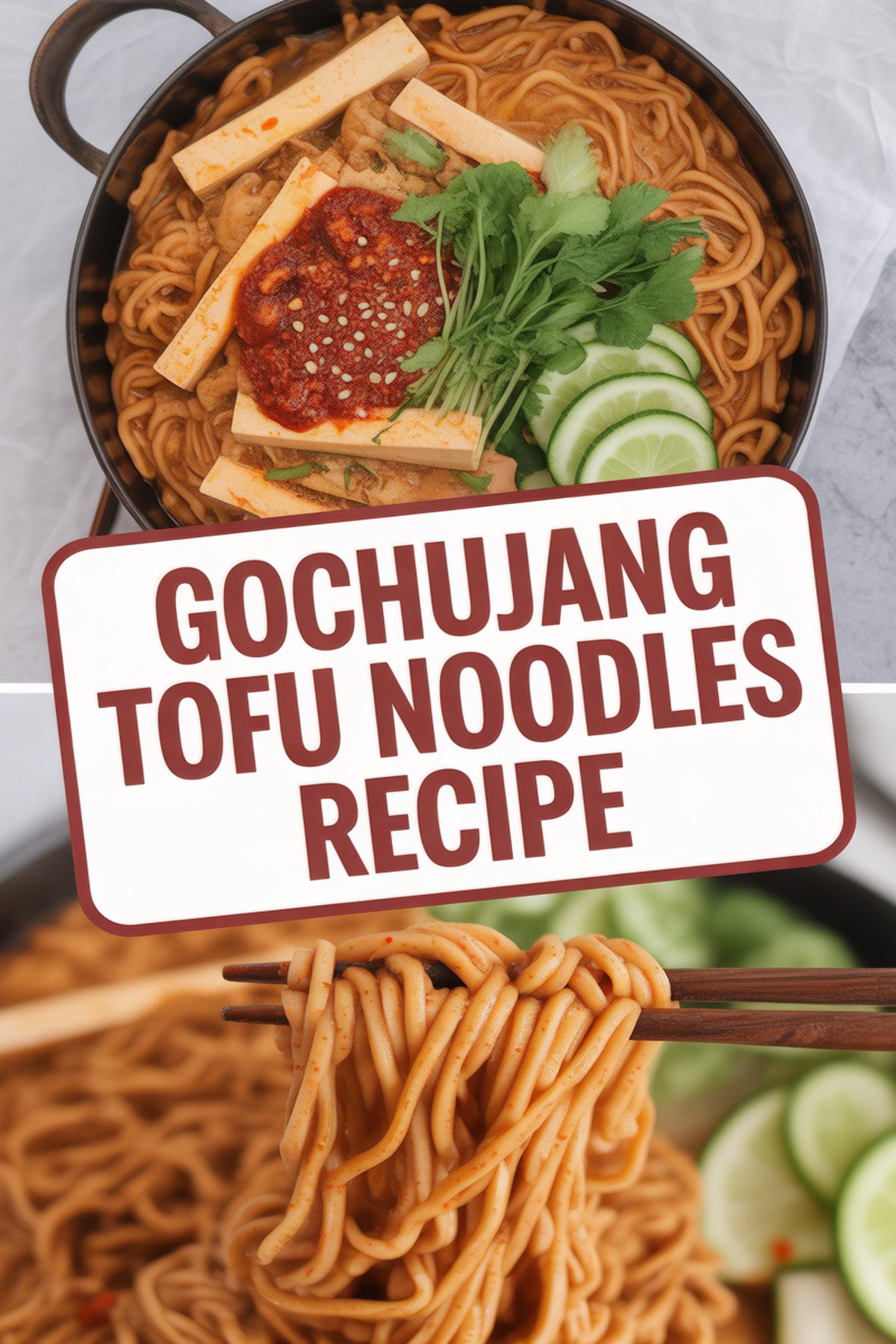 Gochujang Tofu Noodles Recipe recipe idea in stylish layout
