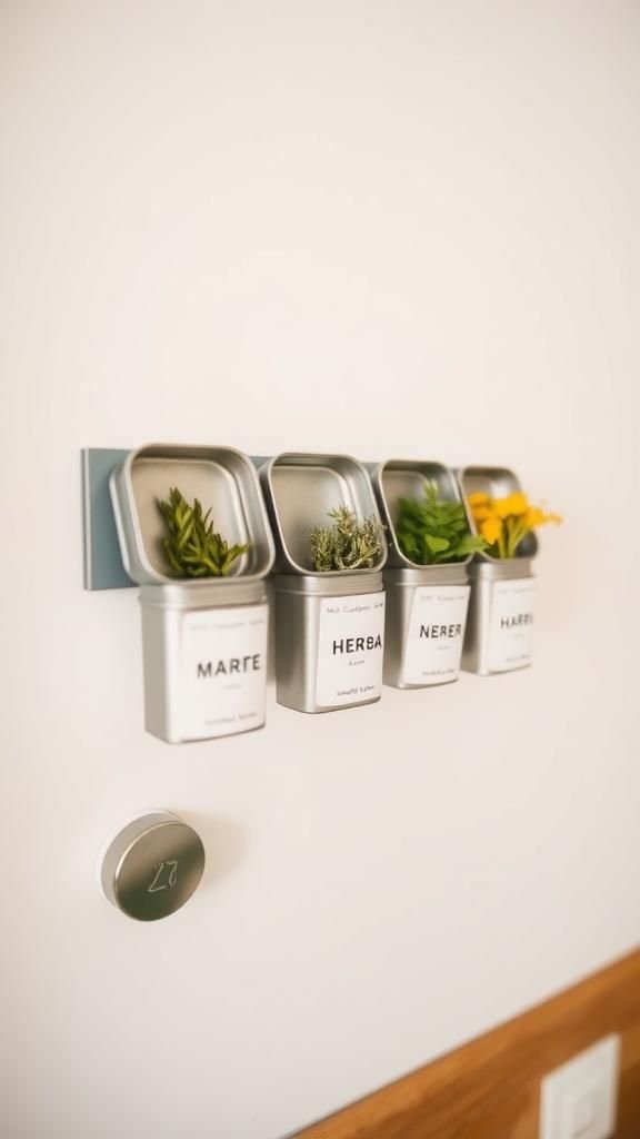 Magnetic Strip Jar Herb Drying System