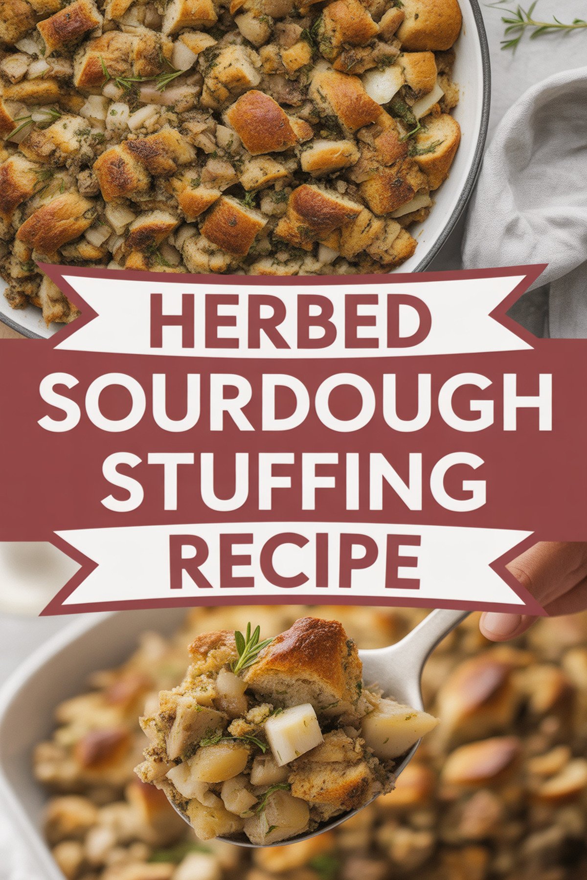 Herbed Sourdough Stuffing Recipe recipe idea in stylish layout