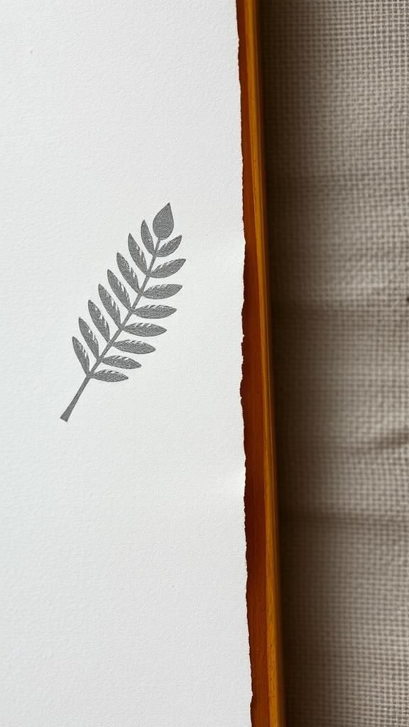 Éclat Naturel Sur Papier Coton Texturé