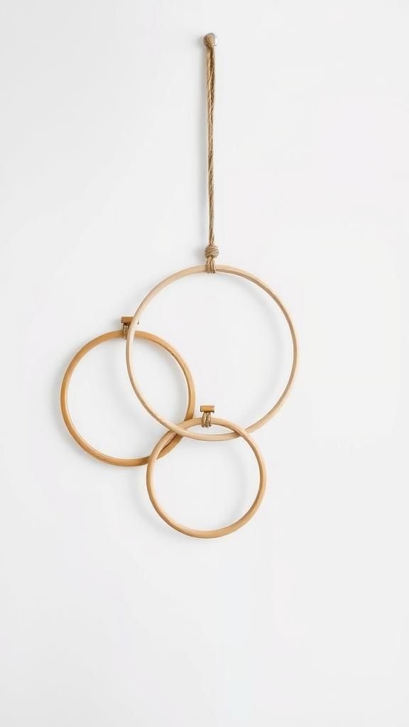 Rope-And-Hoop Hanging Wall Art Geometry Series