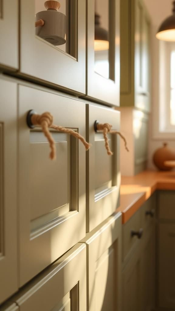 Rope Drawer Pulls For Cottage Cabinets