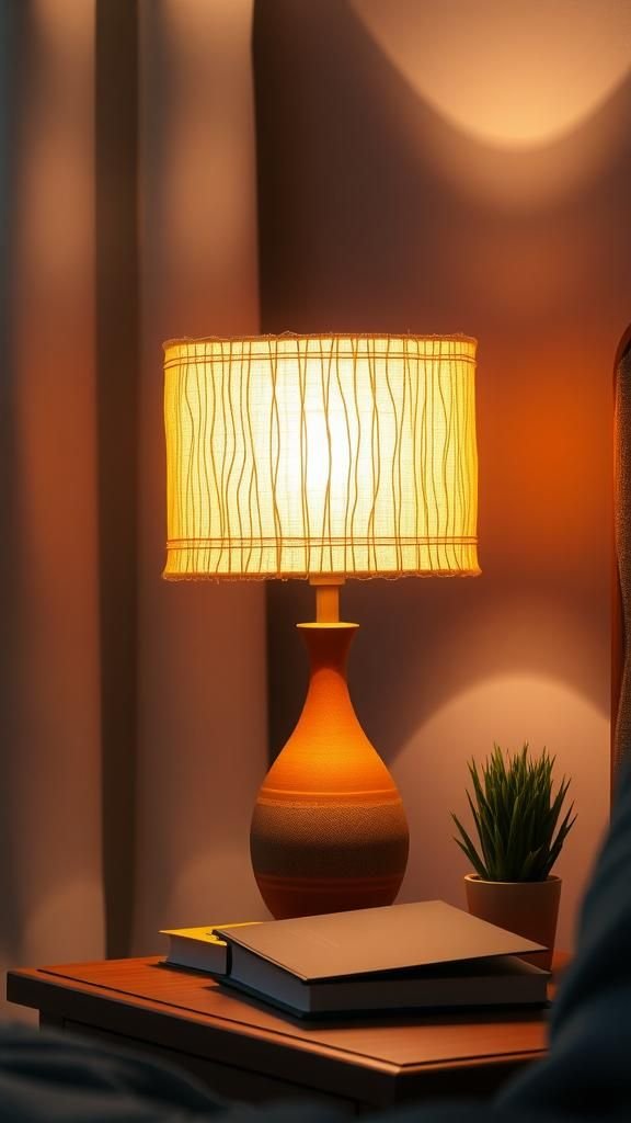 Rope-Wrapped Lampshade For Warm Ambient Glow