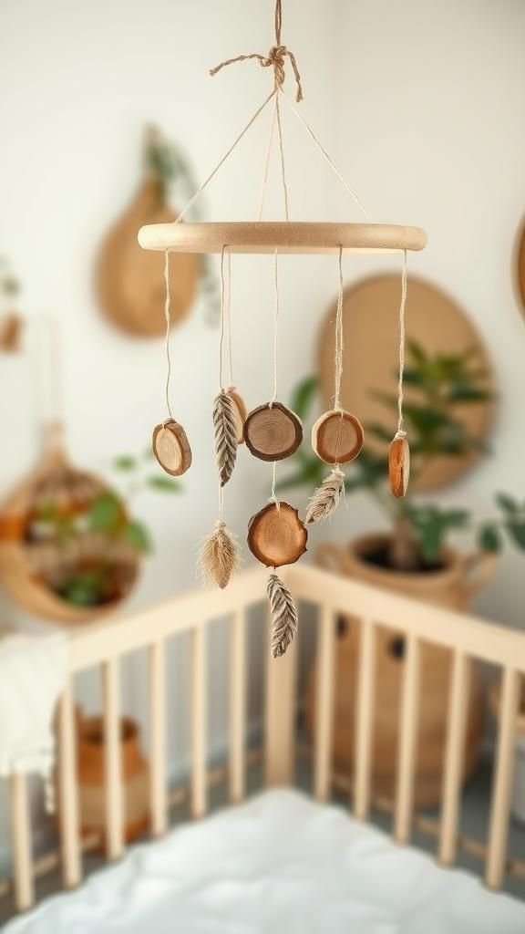 Móvil Con Elementos Naturales Y Toques Botánicos