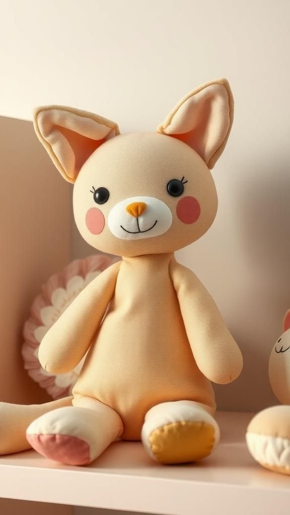 Muñeca Animal Híbrida De Tela Con Orejas