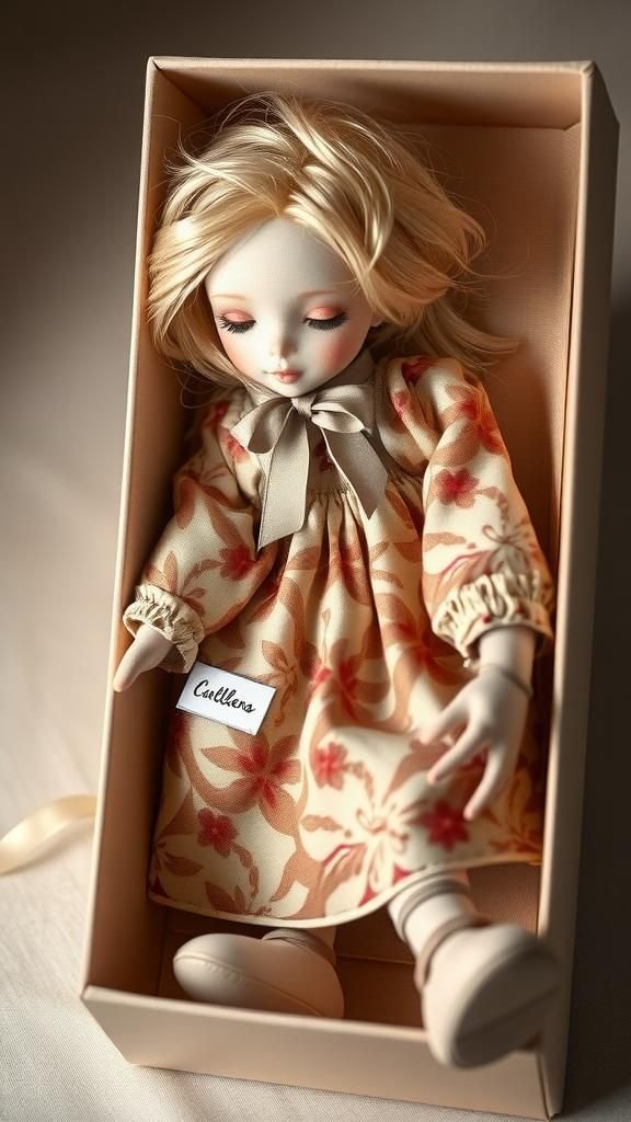 Muñeca De Colección Limitada Con Estampados Artesanales