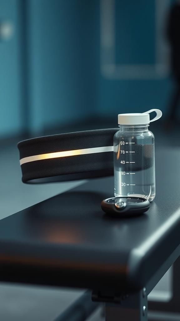 Athletic Sweat-Wicking Jersey Headband With Reflective Trim