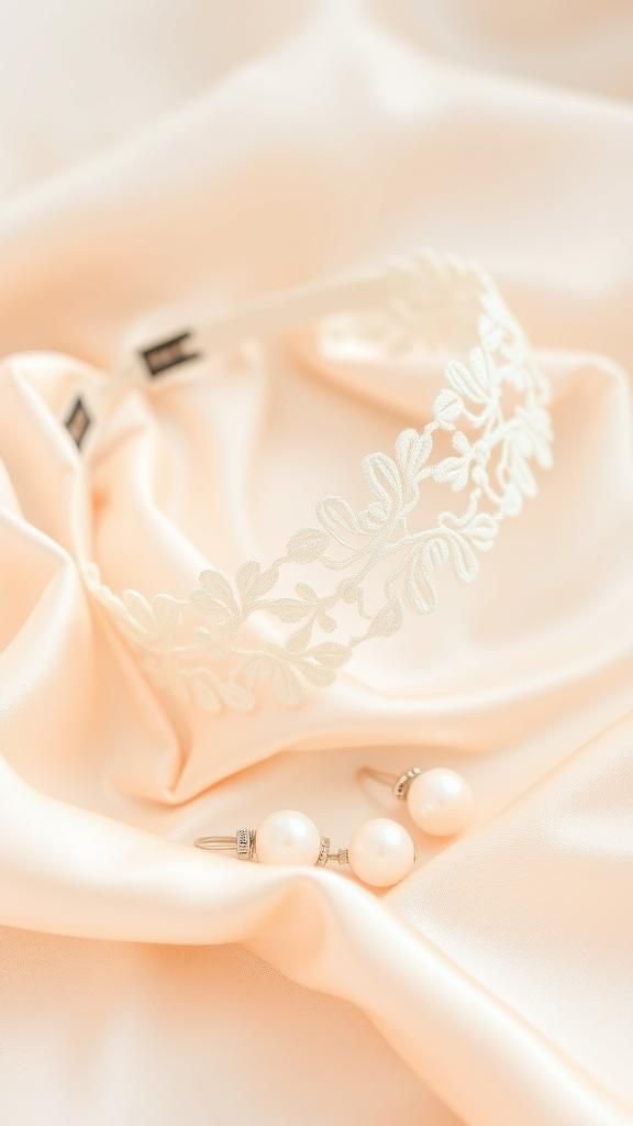 Lace Overlay Stretch Band For Romantic Flair