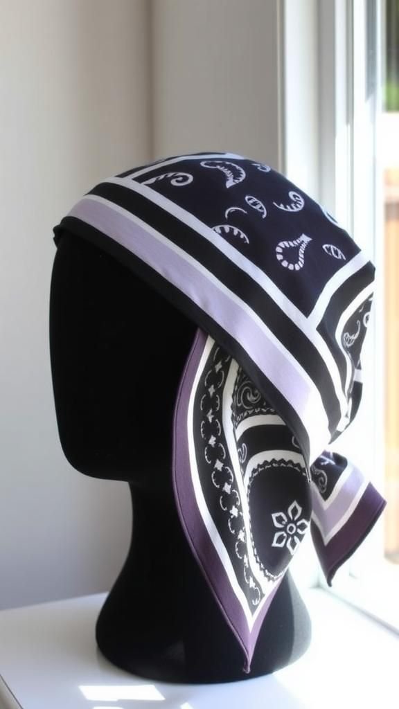 Reversible Bandana-Style No-Sew Fabric Headband