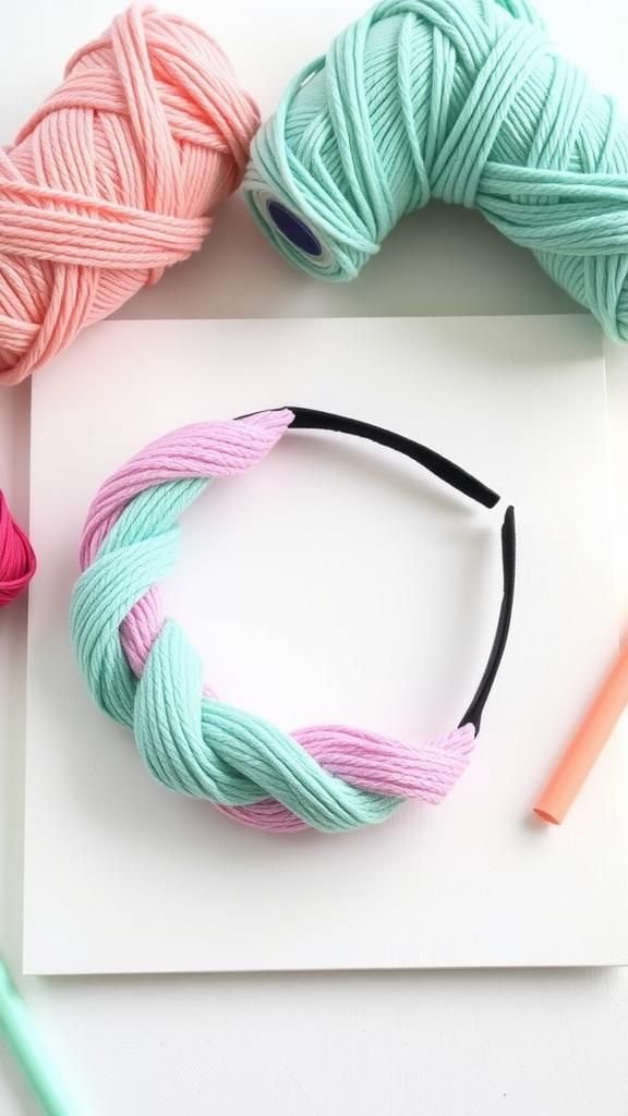 Triple-Braid T-Shirt Yarn No-Sew Headband