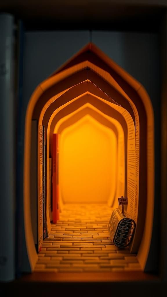 Book Nook Tunnel Scene Insert