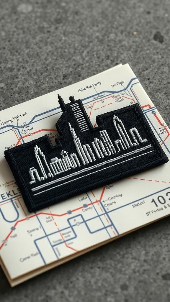 Skyline Urbaine Monochrome Style Filigrane