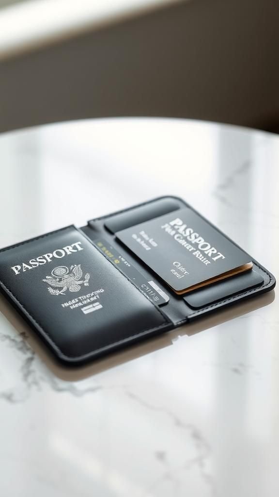 Portadocumentos De Viaje Con Bloqueo RFID Invisible