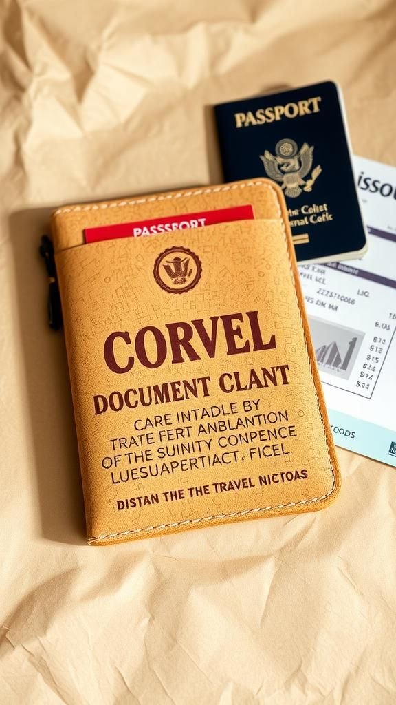 Portadocumentos De Viaje En Corcho Natural Y Sostenible