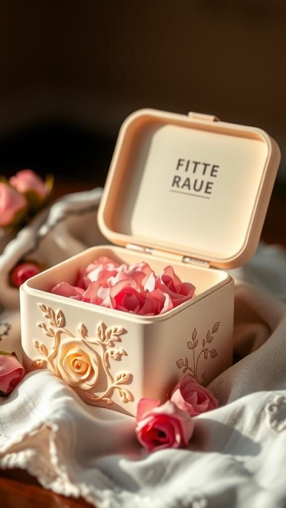 Coffret Empreintes Florales Pour Boucles D'Oreilles