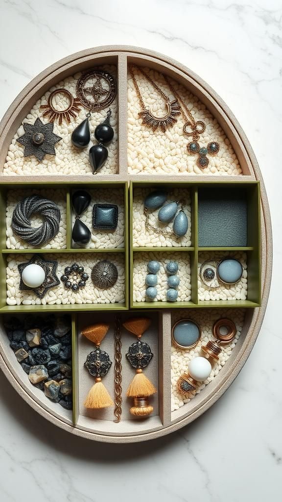 Plateau Compartimenté Organisateur Pour Parures Variées