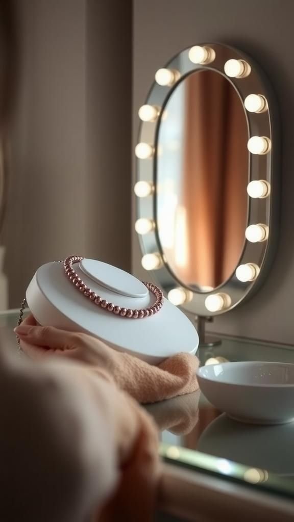 Présentoir Incliné Pour Parures Sur Coiffeuse Élégante