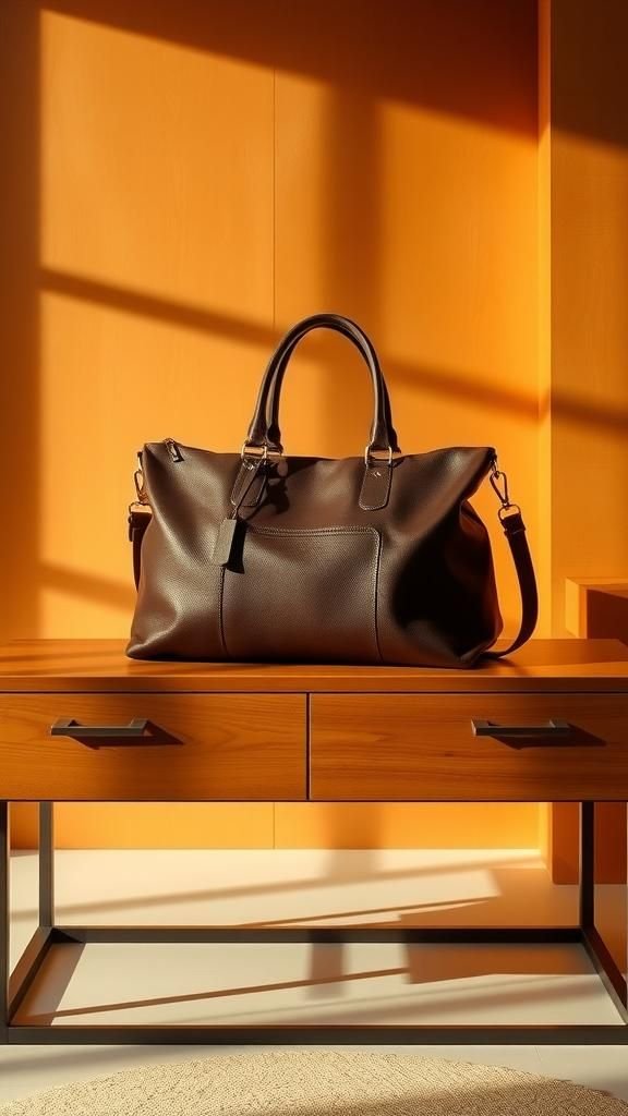 Sac Cabas En Cuir Végétal Élégant Et Contemporain