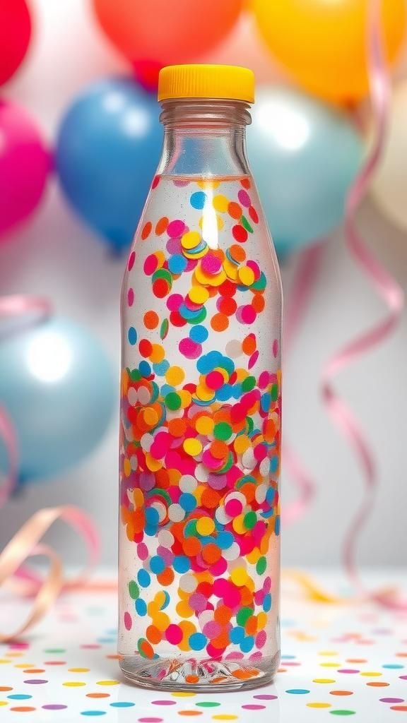 Confetti Party Celebration Sensory Bottle Sparkle