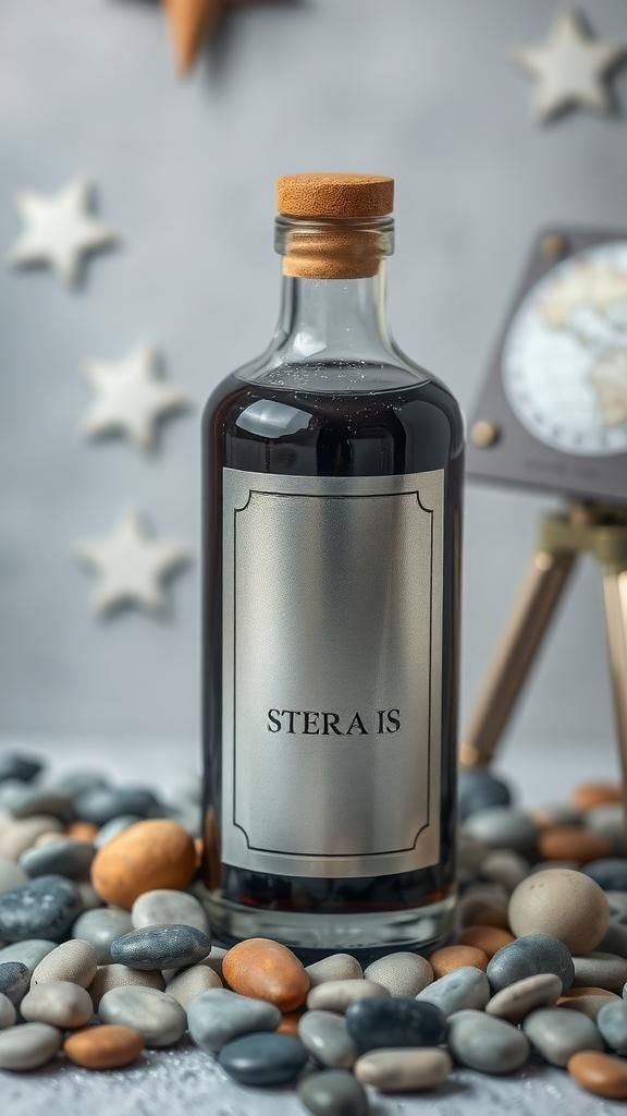 Meteor Shower Space Rocks Sensory Bottle Display