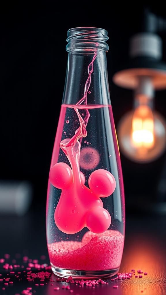 Retro Lava-Lamp Inspired Sensory Bottle Glow