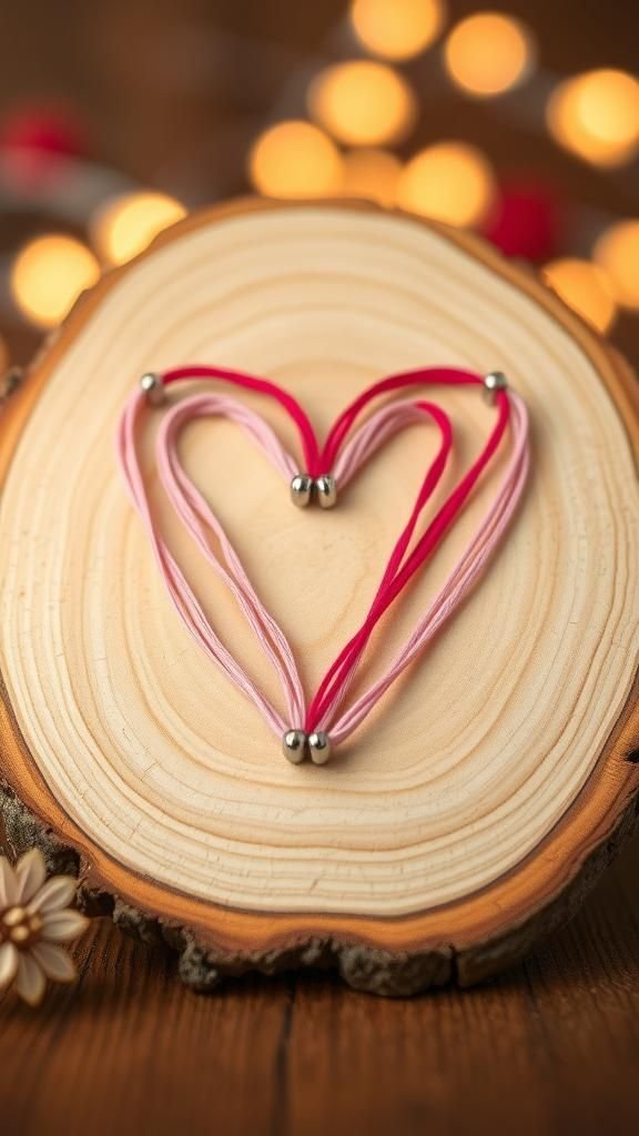 Ombre Heart String Art for Cozy Gallery Walls